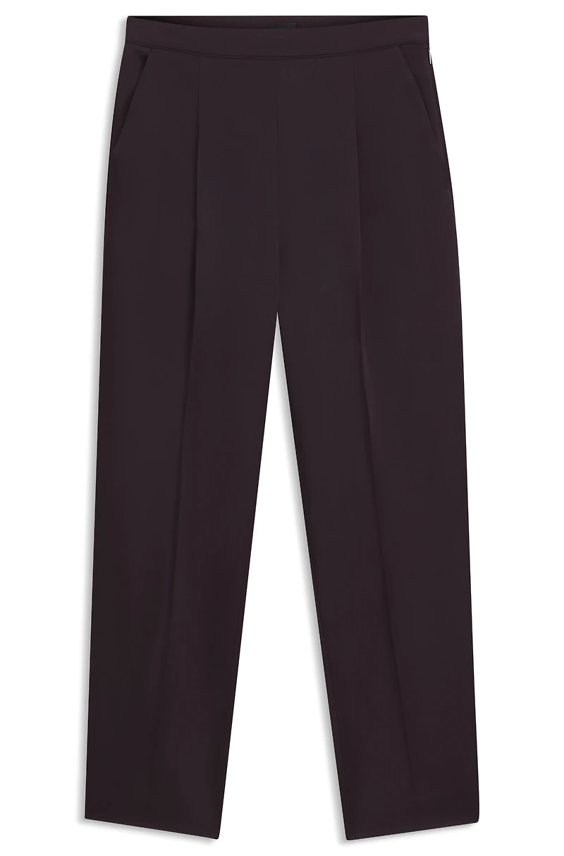 Regular-fit trousers with tapered leg