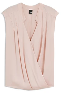 Regular-fit blouse stretch silk