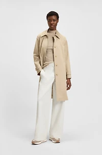 Suede-trim trainers with Double B monogram