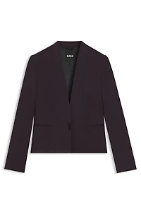 Regular-fit tuxedo blazer with shawl lapels
