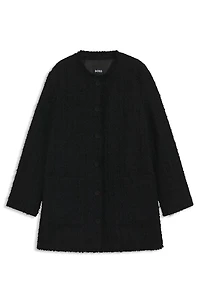Oversized-fit blazer velvet tweed