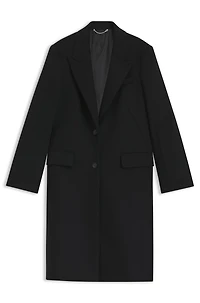 Wool coat a regular fit