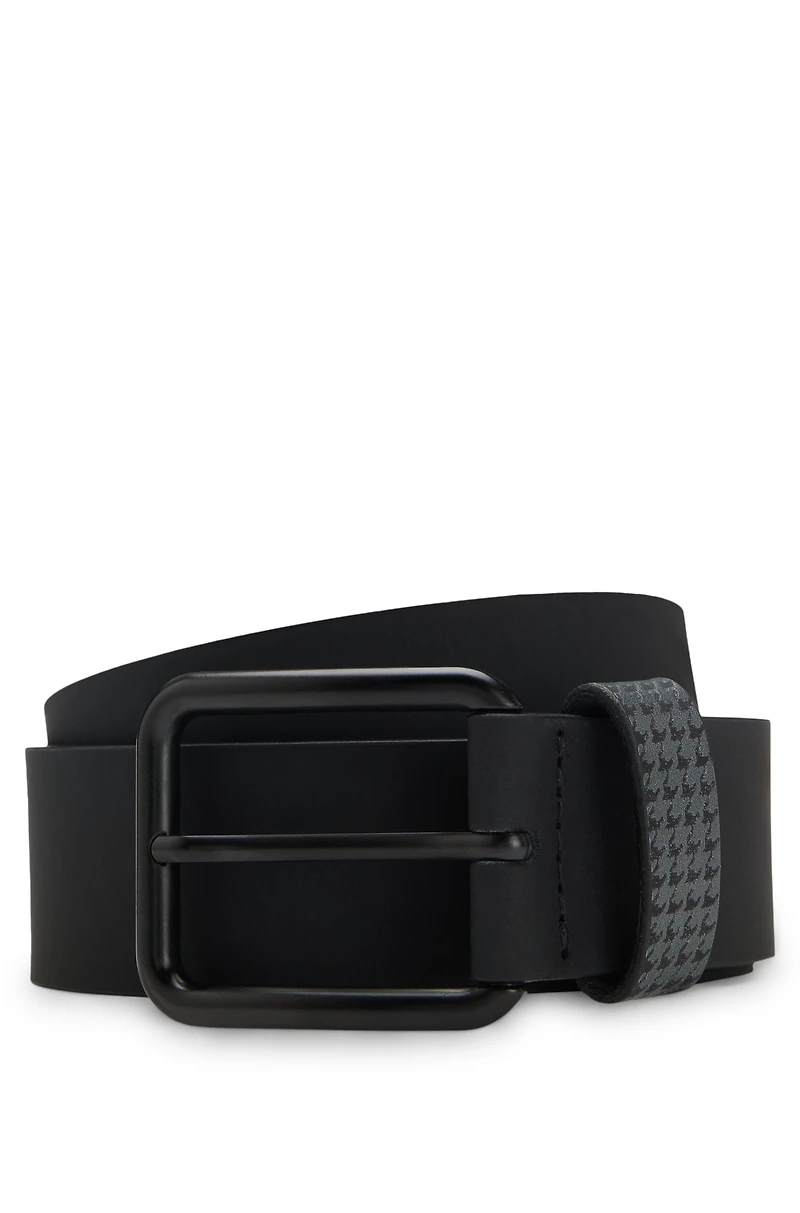 Porsche x BOSS belt Italian leather with patterned keeper