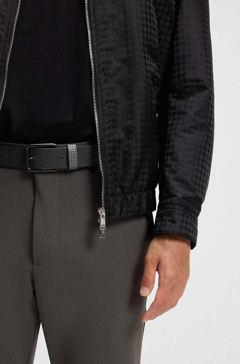 Porsche x BOSS belt Italian leather with patterned keeper