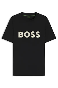 3D-logo T-shirt cotton jersey