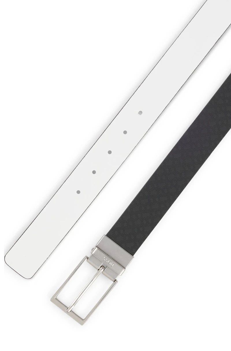 Reversible belt Italian leather