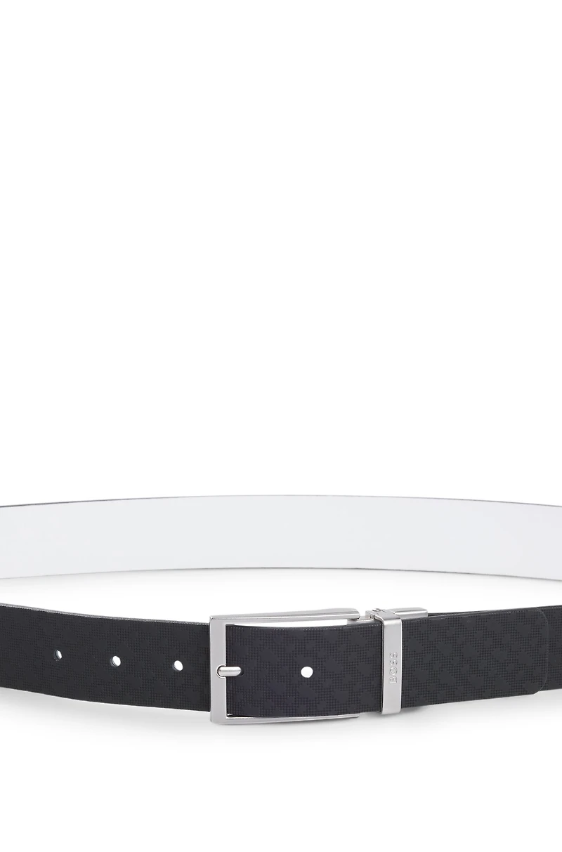 Reversible belt Italian leather
