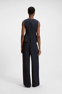 Single-breasted waistcoat with pinstripe