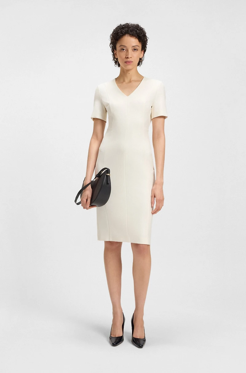 Pointed-toe pumps polished leather
