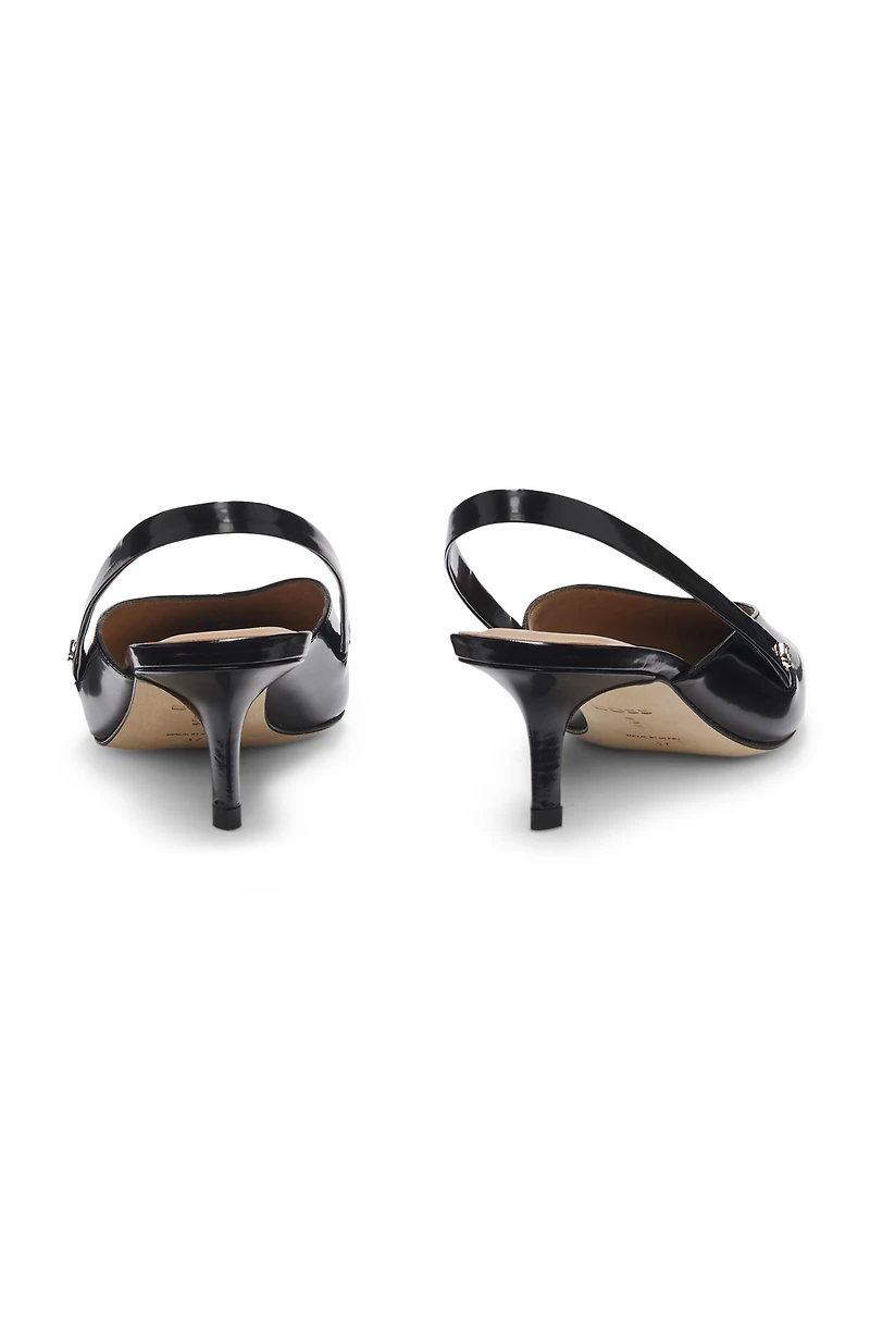 Slingback leather pumps with GAIT-TECH® comfort insole