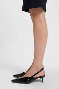 Slingback leather pumps with GAIT-TECH® comfort insole