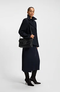 Wool-blend pea coat a regular fit