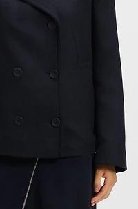 Wool-blend pea coat a regular fit