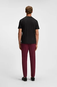 Jacquard-pattern T-shirt cotton