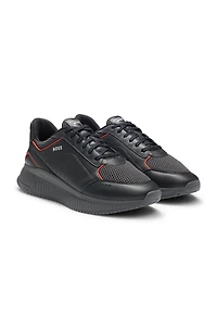 Porsche x BOSS trainers with leather and mesh