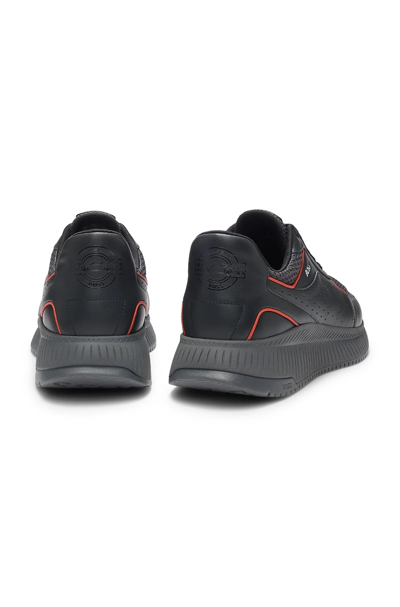 Porsche x BOSS trainers with leather and mesh