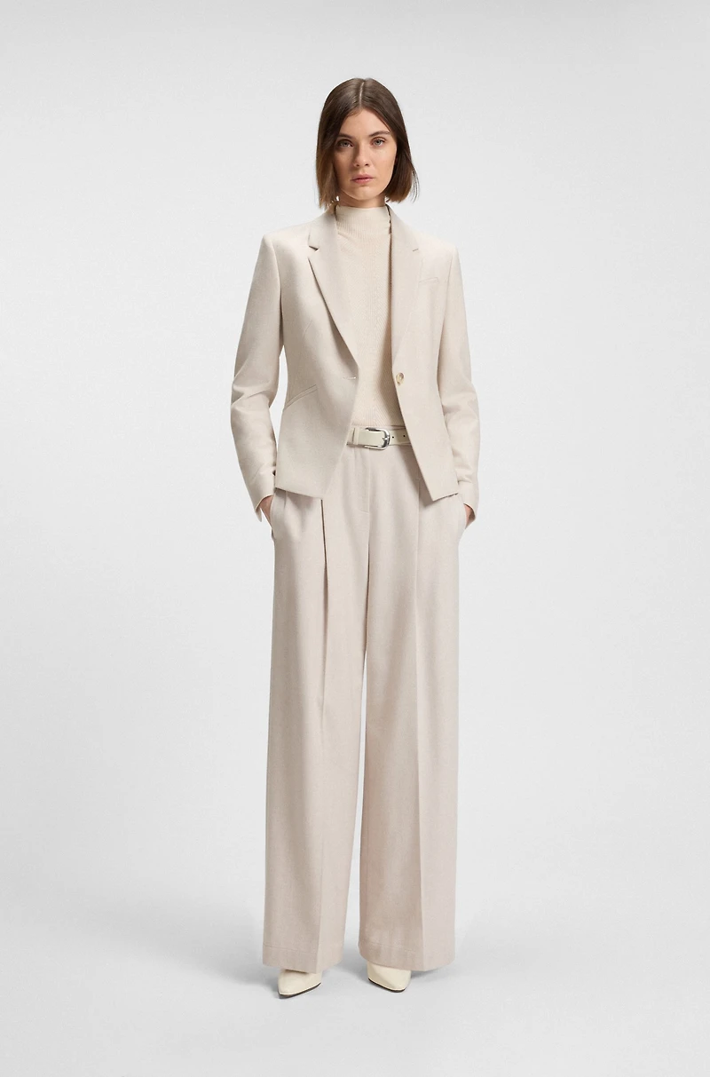 Slim-fit blazer soft flannel