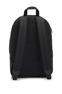 Backpack with smooth and structured finishes
