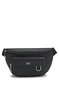 Belt bag with logo trim