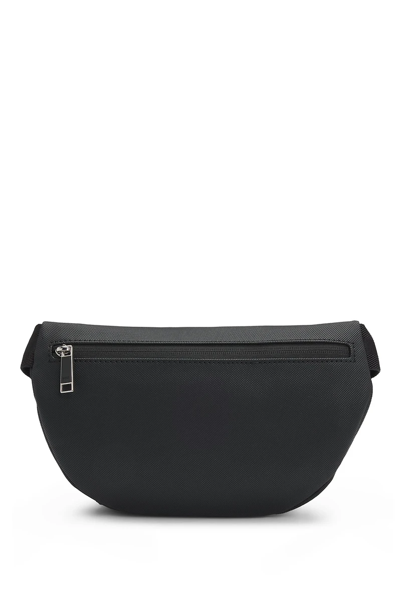 Belt bag with logo trim