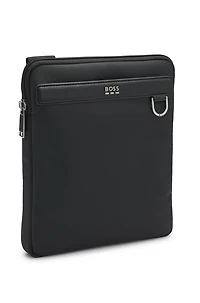 Reporter bag with smooth and structured finishes