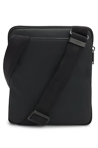 Reporter bag with smooth and structured finishes