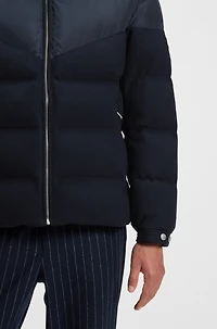 Brushed-flannel jacket with waterproof finish