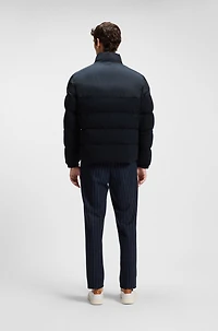 Brushed-flannel jacket with waterproof finish