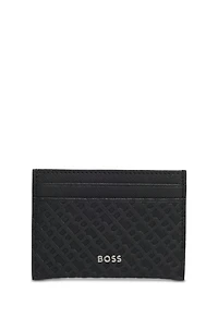 Card holder with monogram structure