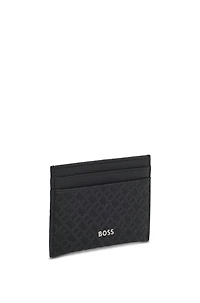 Card holder with monogram structure