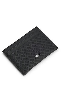 Card holder with monogram structure