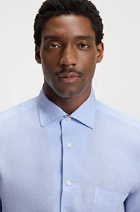 BECKHAM x BOSS regular-fit shirt 100% linen