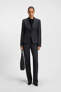 Striped slim-fit blazer virgin wool