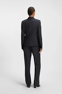 Striped slim-fit blazer virgin wool