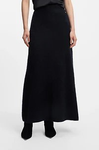 Knitted skirt with logo charm