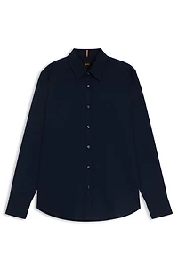 Regular-fit shirt stretch-cotton dobby