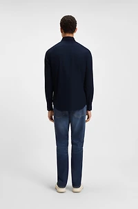 Regular-fit shirt stretch-cotton dobby