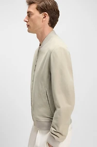 BECKHAM x BOSS bomber jacket suede