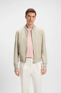BECKHAM x BOSS bomber jacket suede