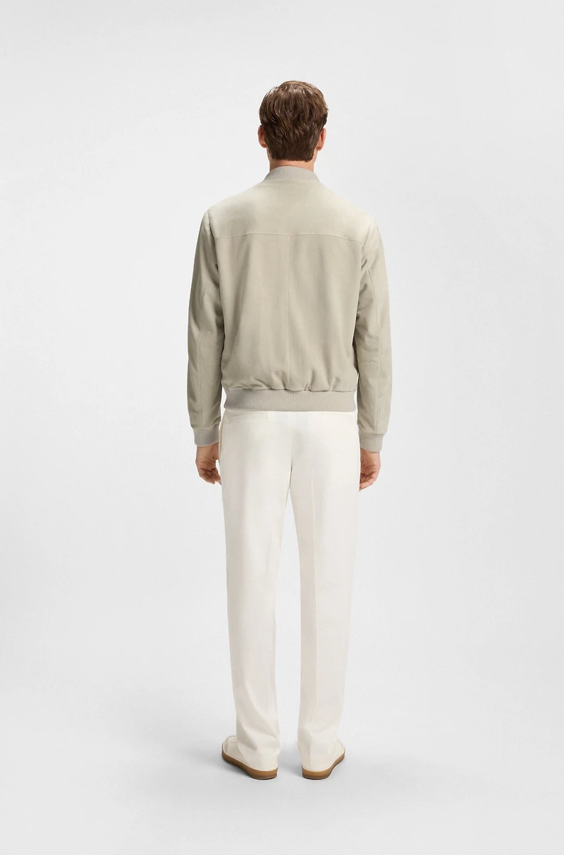 BECKHAM x BOSS bomber jacket suede