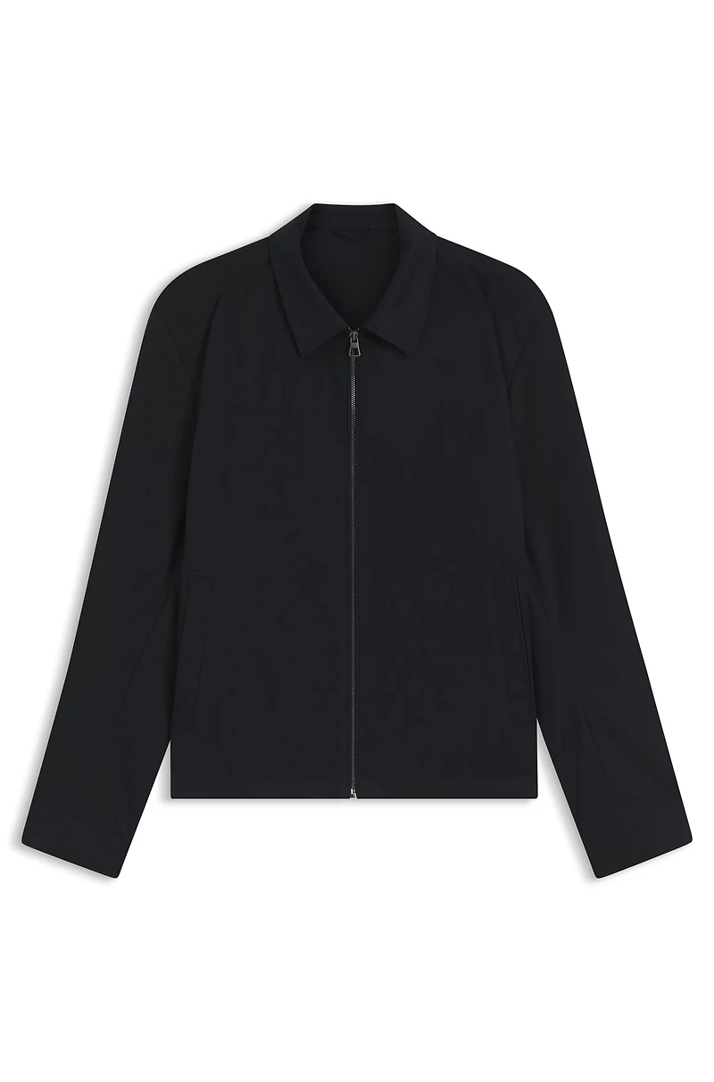 BECKHAM x BOSS cotton-blend jacket with zipped closure