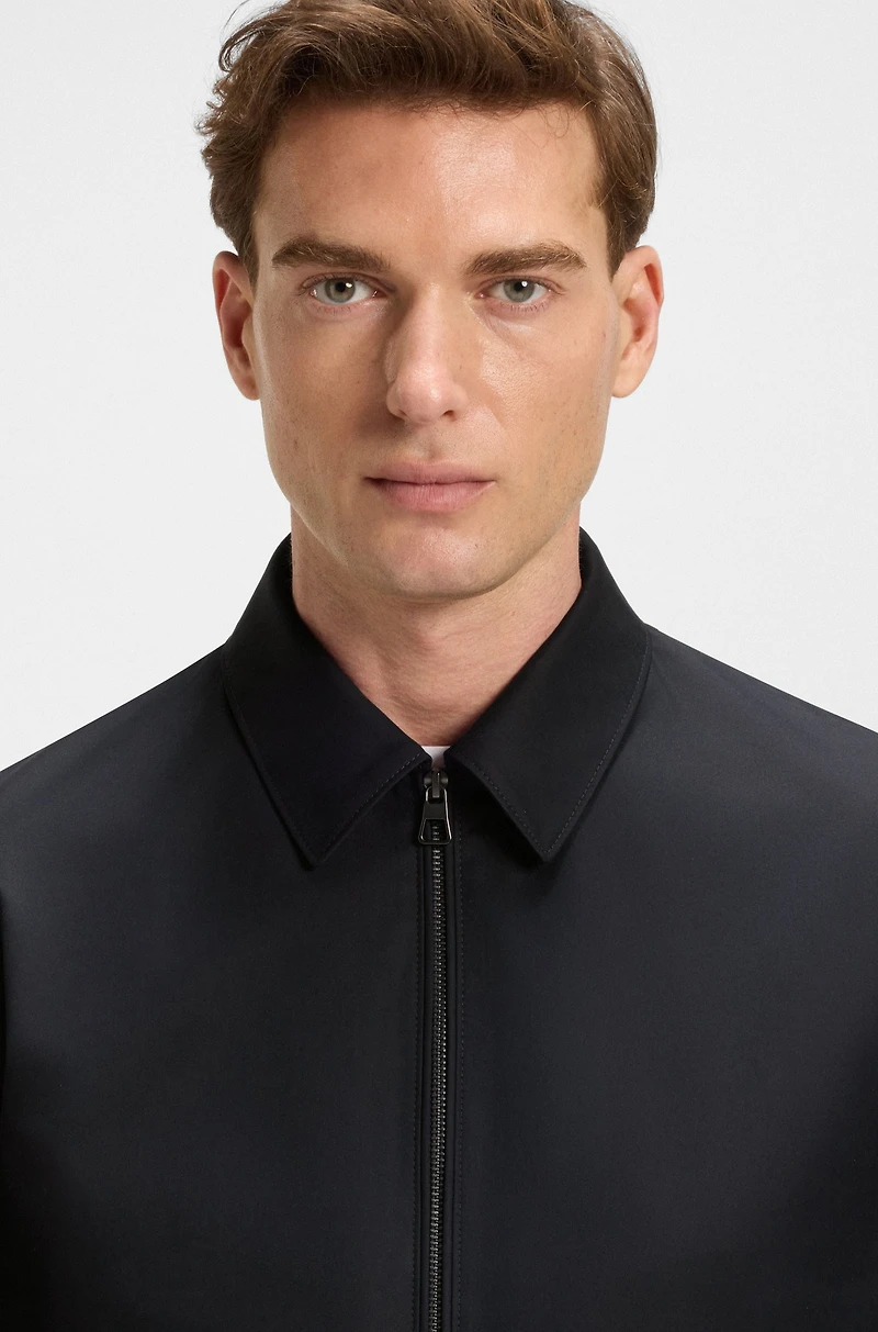 BECKHAM x BOSS cotton-blend jacket with zipped closure