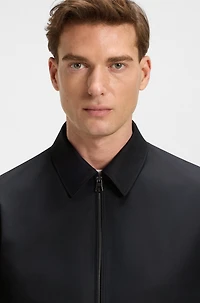 BECKHAM x BOSS cotton-blend jacket with zipped closure