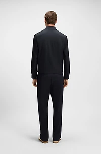 BECKHAM x BOSS cotton-blend jacket with zipped closure