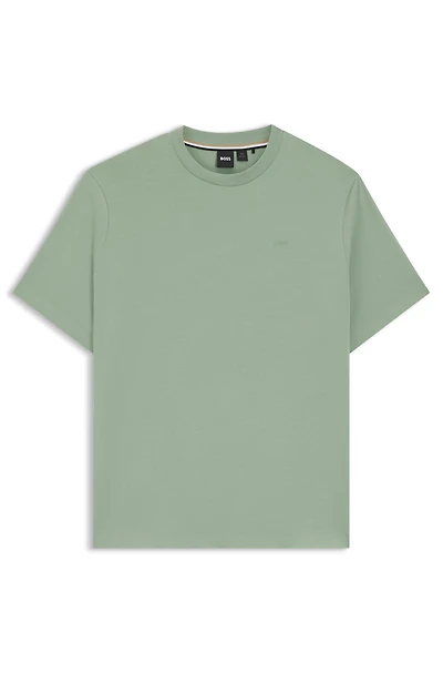 Cotton-jersey T-shirt with logo detail