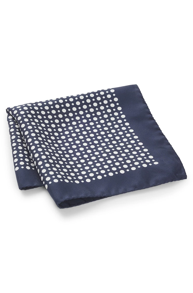 BECKHAM x BOSS printed silk pocket square