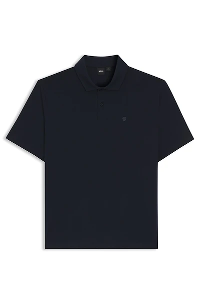 Cotton polo shirt with Double B monogram
