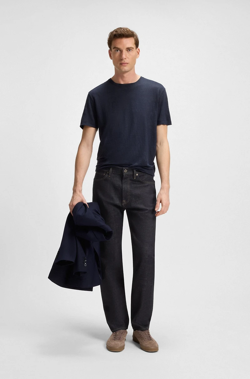 BECKHAM x BOSS regular-fit jeans dark-blue denim