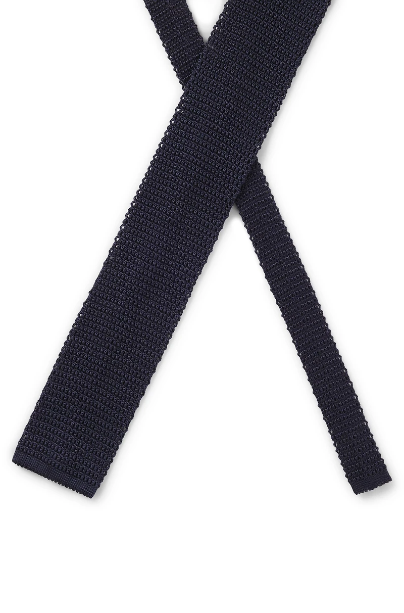 BECKHAM x BOSS knit tie in silk
