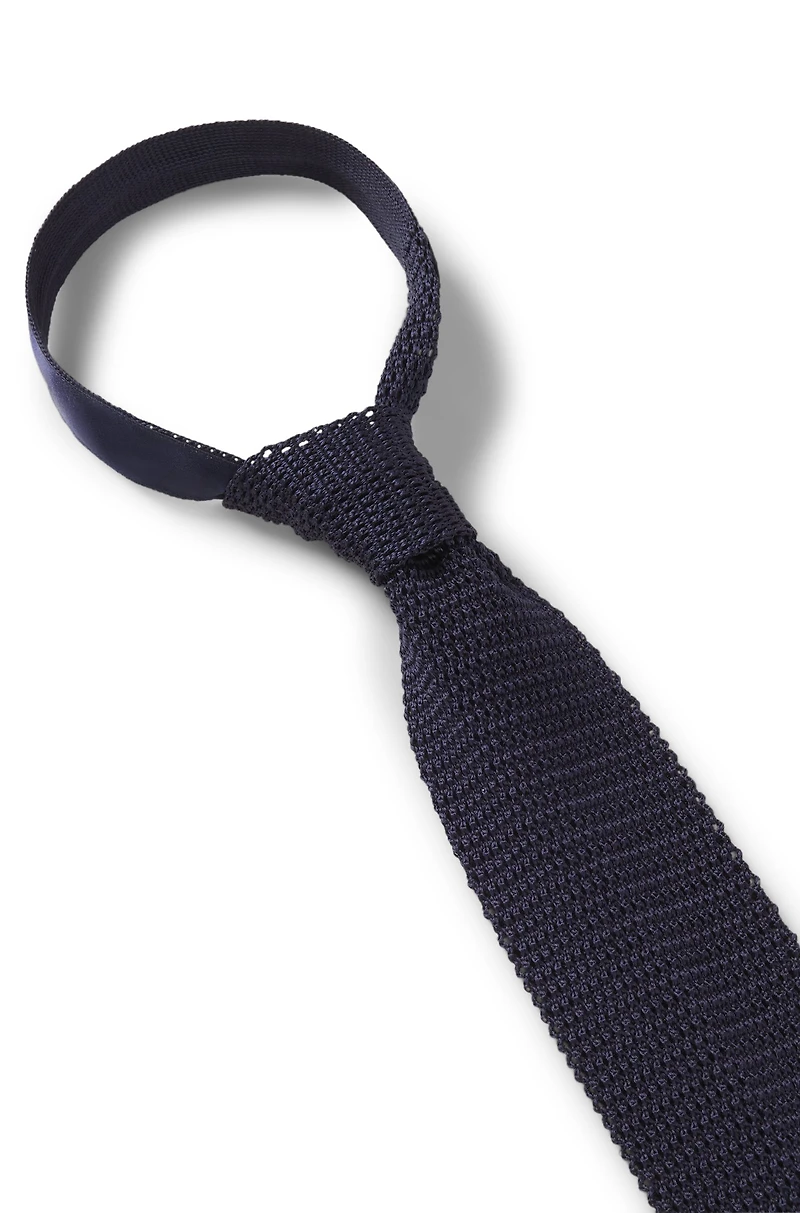 BECKHAM x BOSS knit tie in silk